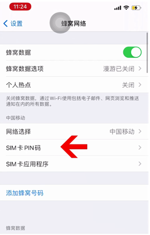 张店苹果14维修网分享如何给iPhone14的SIM卡设置密码 