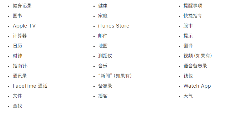 张店苹果手机维修分享iPhone 14系列机型可以卸载哪些自带的App? 