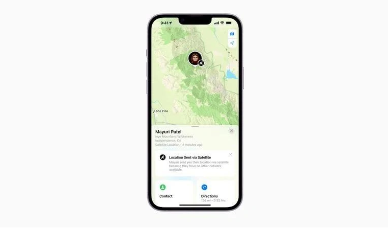 张店苹果14维修分享iPhone14系列中 FindMy功能通过卫星分享位置方法教程 